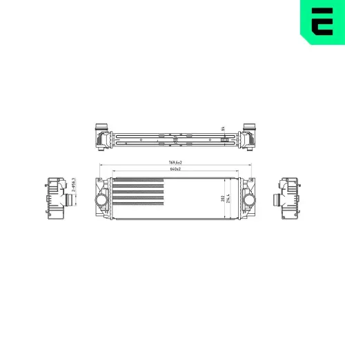 Ladeluftkühler ERA 672011 Bild Ladeluftkühler ERA 672011