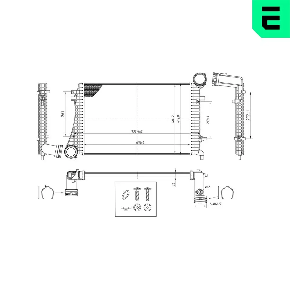 Ladeluftkühler ERA 672015