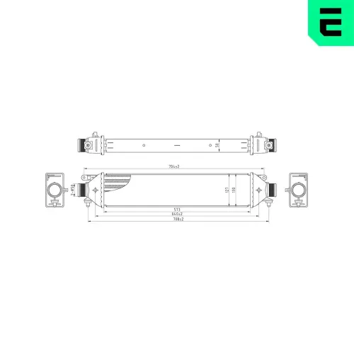 Ladeluftkühler ERA 672016 Bild Ladeluftkühler ERA 672016