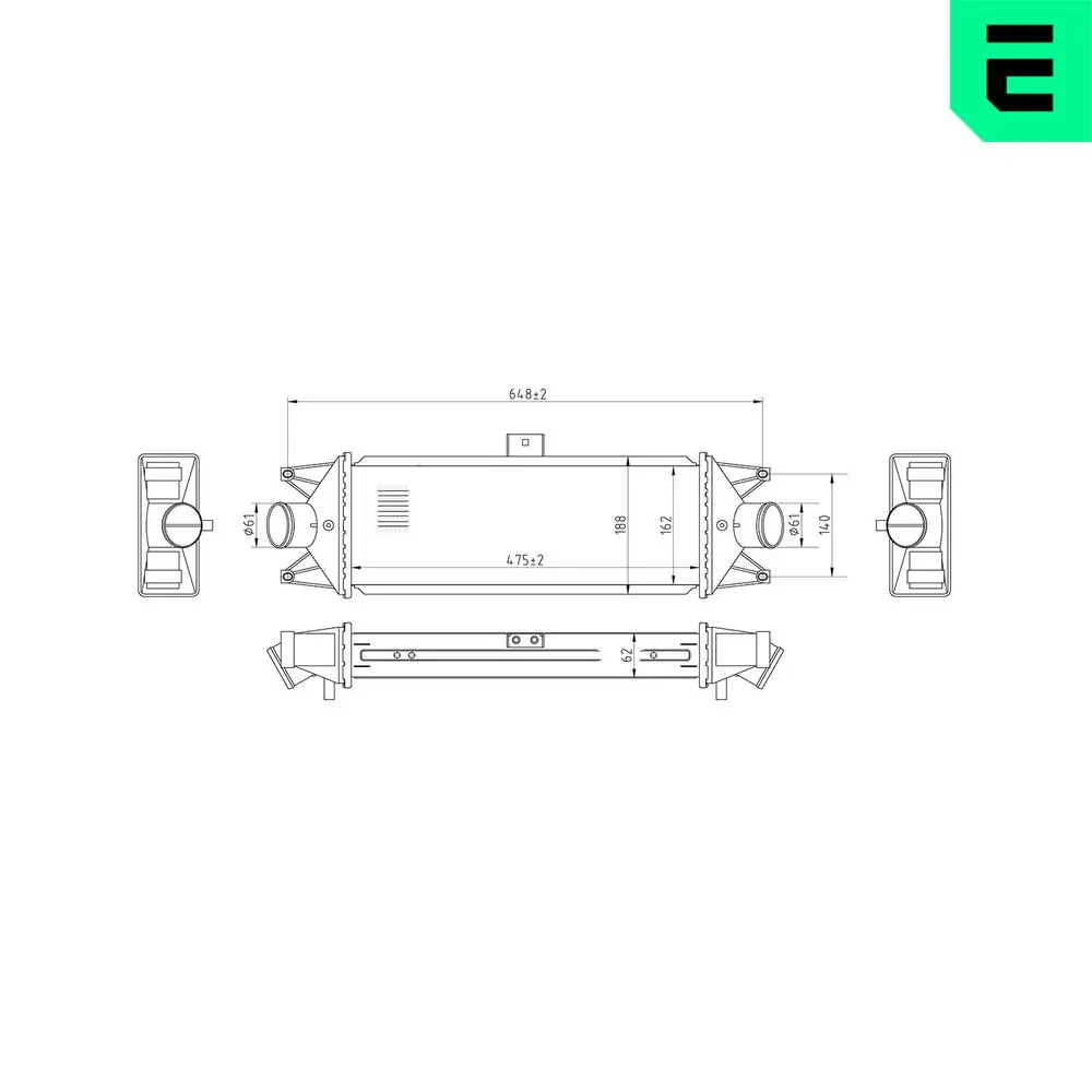 Ladeluftkühler ERA 672018