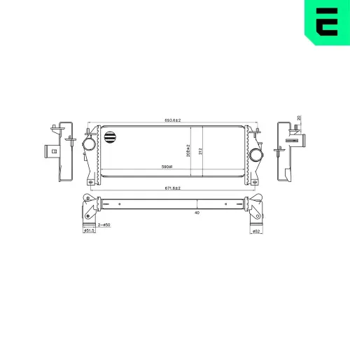 Ladeluftkühler ERA 672024 Bild Ladeluftkühler ERA 672024