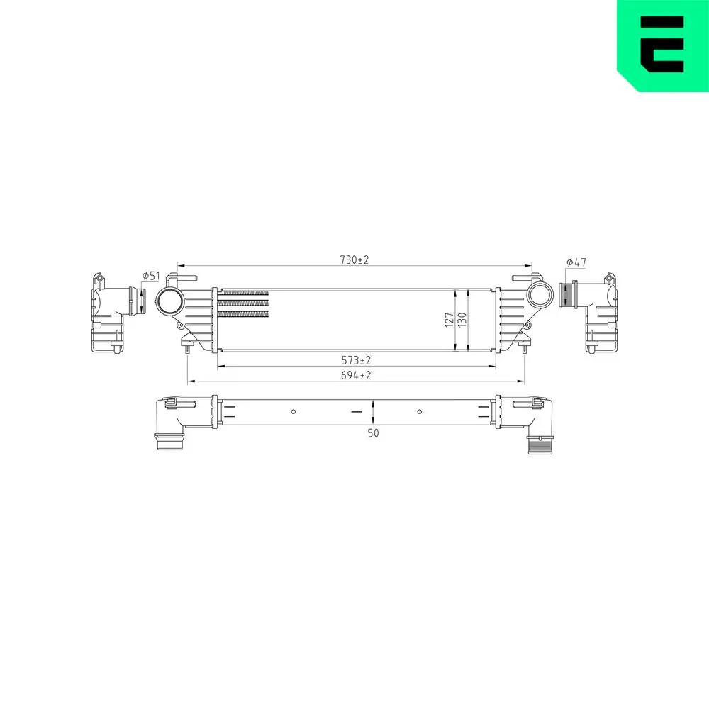 Ladeluftkühler ERA 672025