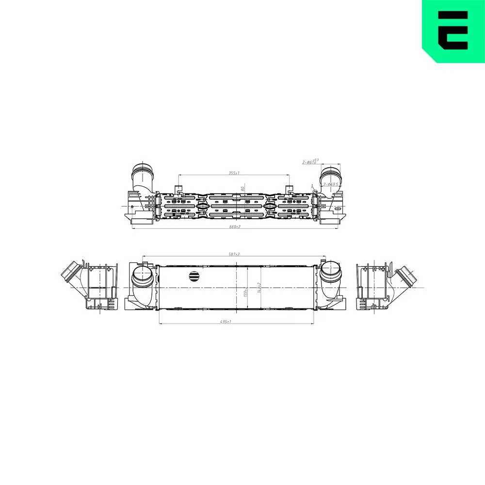 Ladeluftkühler ERA 672028