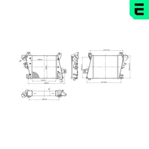 Ladeluftkühler ERA 672031 Bild Ladeluftkühler ERA 672031