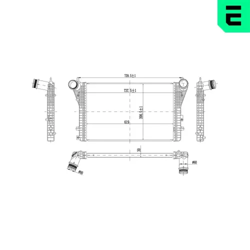 Ladeluftkühler ERA 672033 Bild Ladeluftkühler ERA 672033