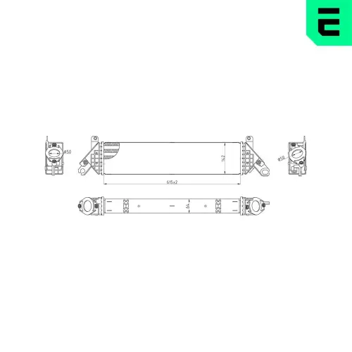 Ladeluftkühler ERA 672035 Bild Ladeluftkühler ERA 672035