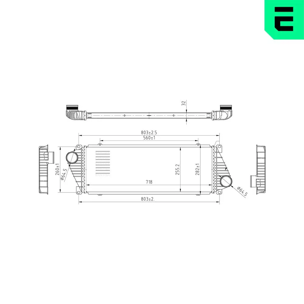 Ladeluftkühler ERA 672041