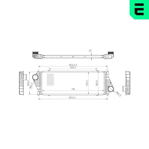 Ladeluftkühler ERA 672041 Bild Ladeluftkühler ERA 672041