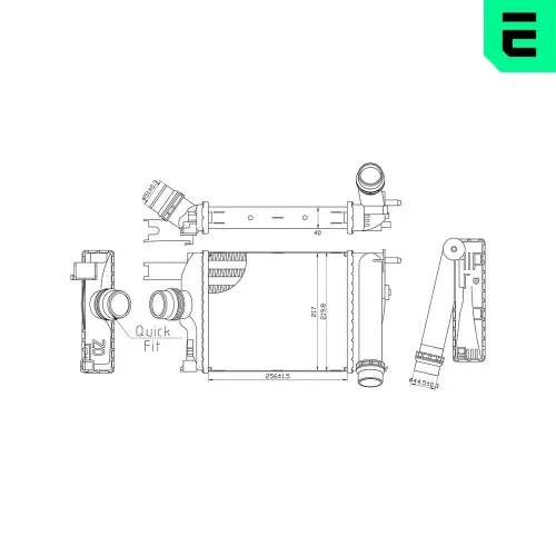 Ladeluftkühler ERA 672048 Bild Ladeluftkühler ERA 672048