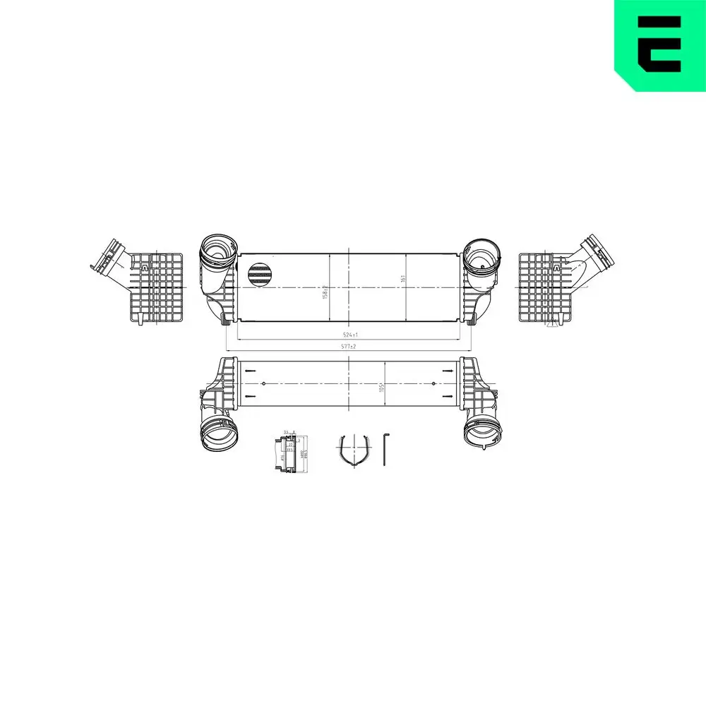 Ladeluftkühler ERA 672050