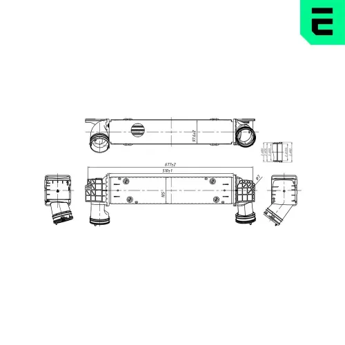 Ladeluftkühler ERA 672060 Bild Ladeluftkühler ERA 672060