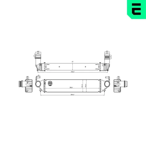 Ladeluftkühler ERA 672062 Bild Ladeluftkühler ERA 672062