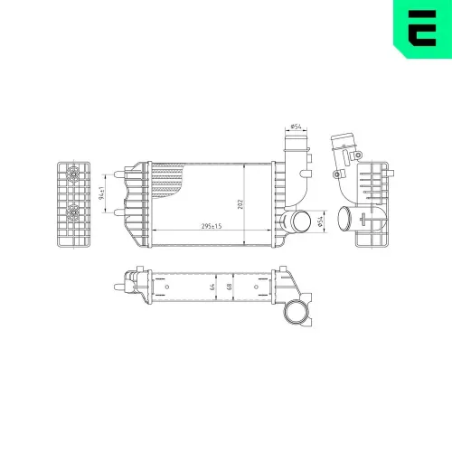 Ladeluftkühler ERA 672070 Bild Ladeluftkühler ERA 672070