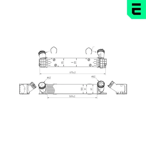 Ladeluftkühler ERA 672075 Bild Ladeluftkühler ERA 672075