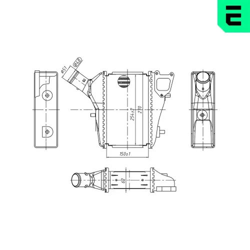 Ladeluftkühler ERA 672078 Bild Ladeluftkühler ERA 672078