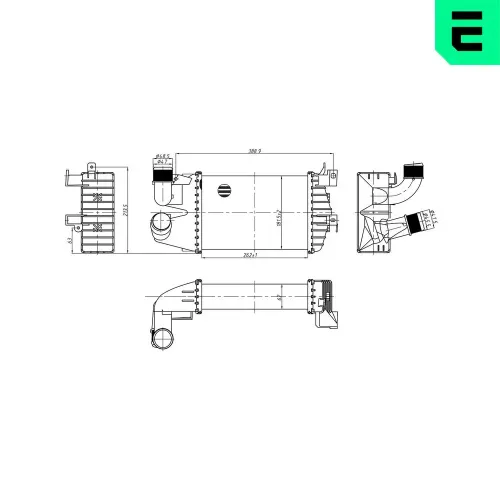Ladeluftkühler ERA 672079 Bild Ladeluftkühler ERA 672079