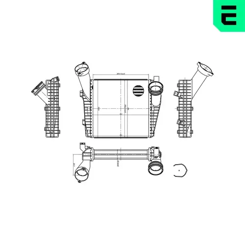 Ladeluftkühler ERA 672081 Bild Ladeluftkühler ERA 672081