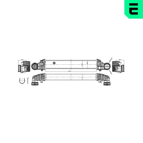 Ladeluftkühler ERA 672083 Bild Ladeluftkühler ERA 672083