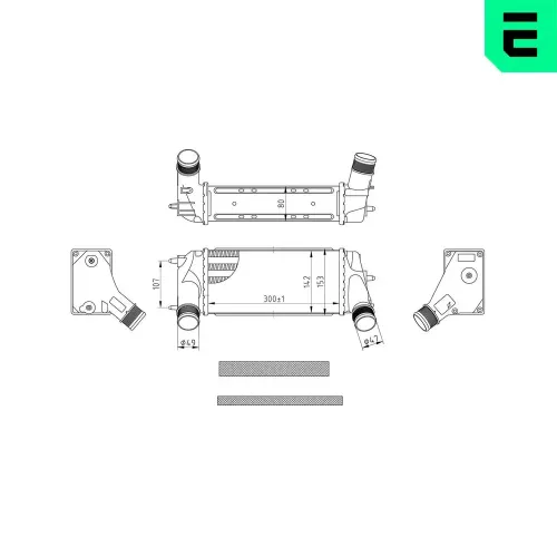 Ladeluftkühler ERA 672094 Bild Ladeluftkühler ERA 672094