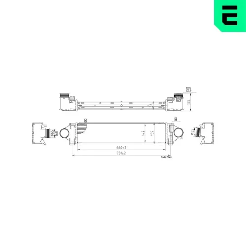 Ladeluftkühler ERA 672097 Bild Ladeluftkühler ERA 672097
