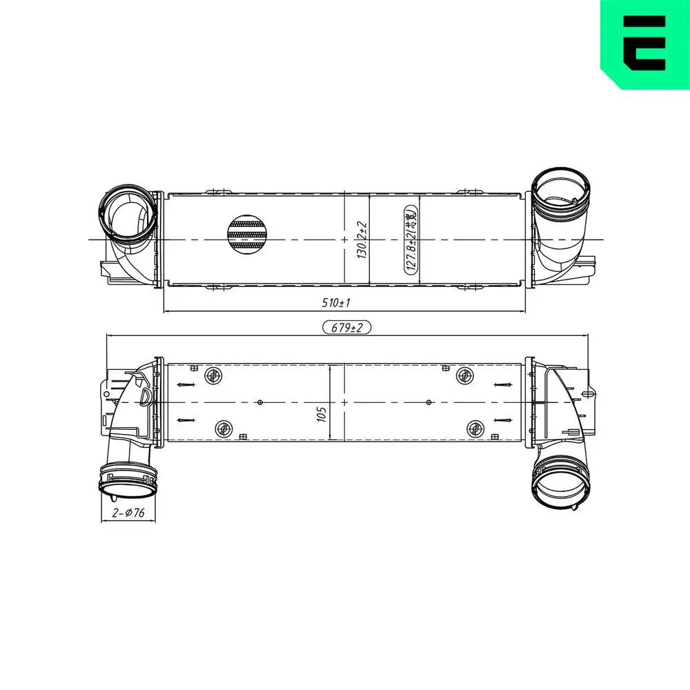 Ladeluftkühler ERA 672098