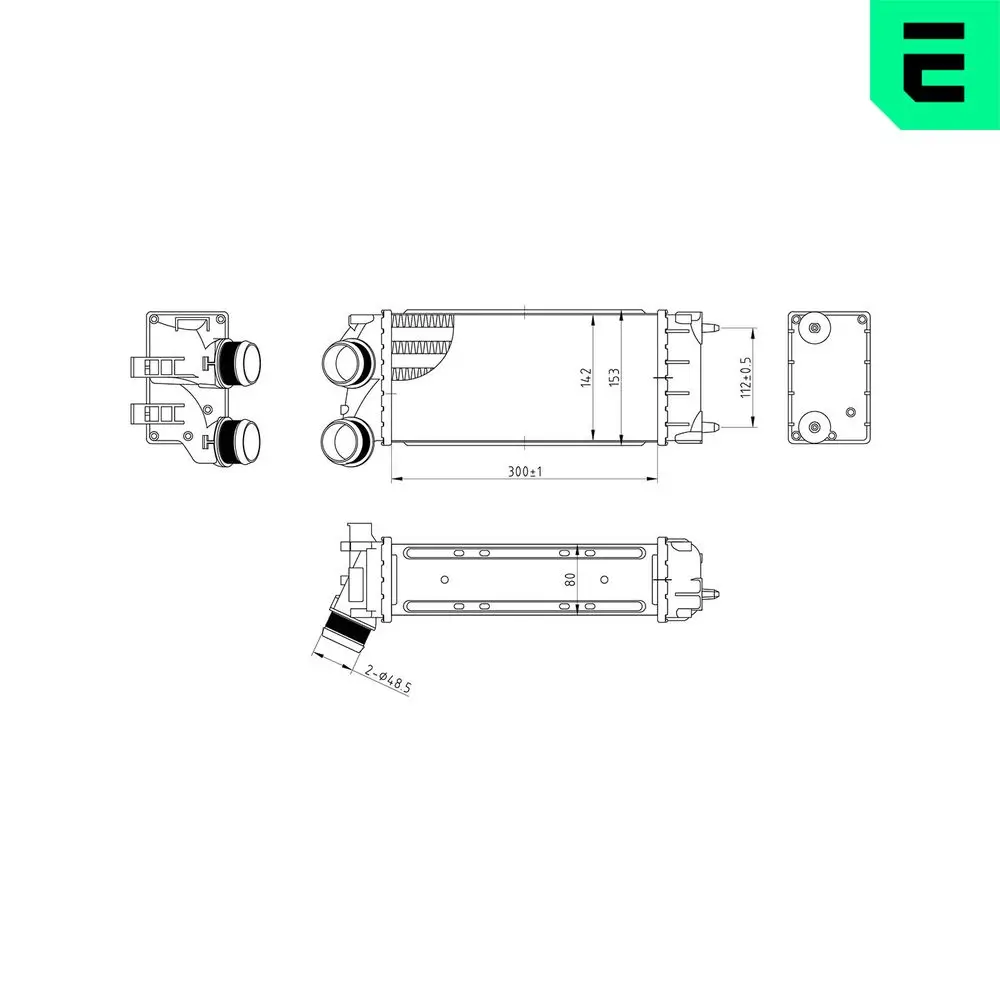 Ladeluftkühler ERA 672104