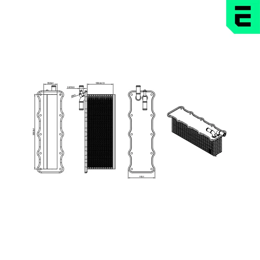 Ladeluftkühler ERA 672117