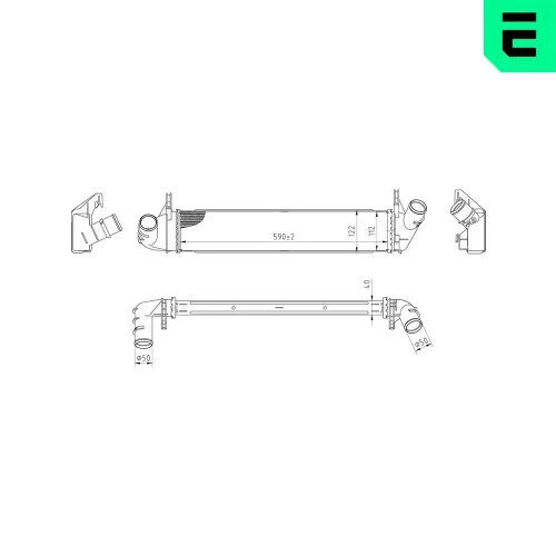 Ladeluftkühler ERA 672131 Bild Ladeluftkühler ERA 672131