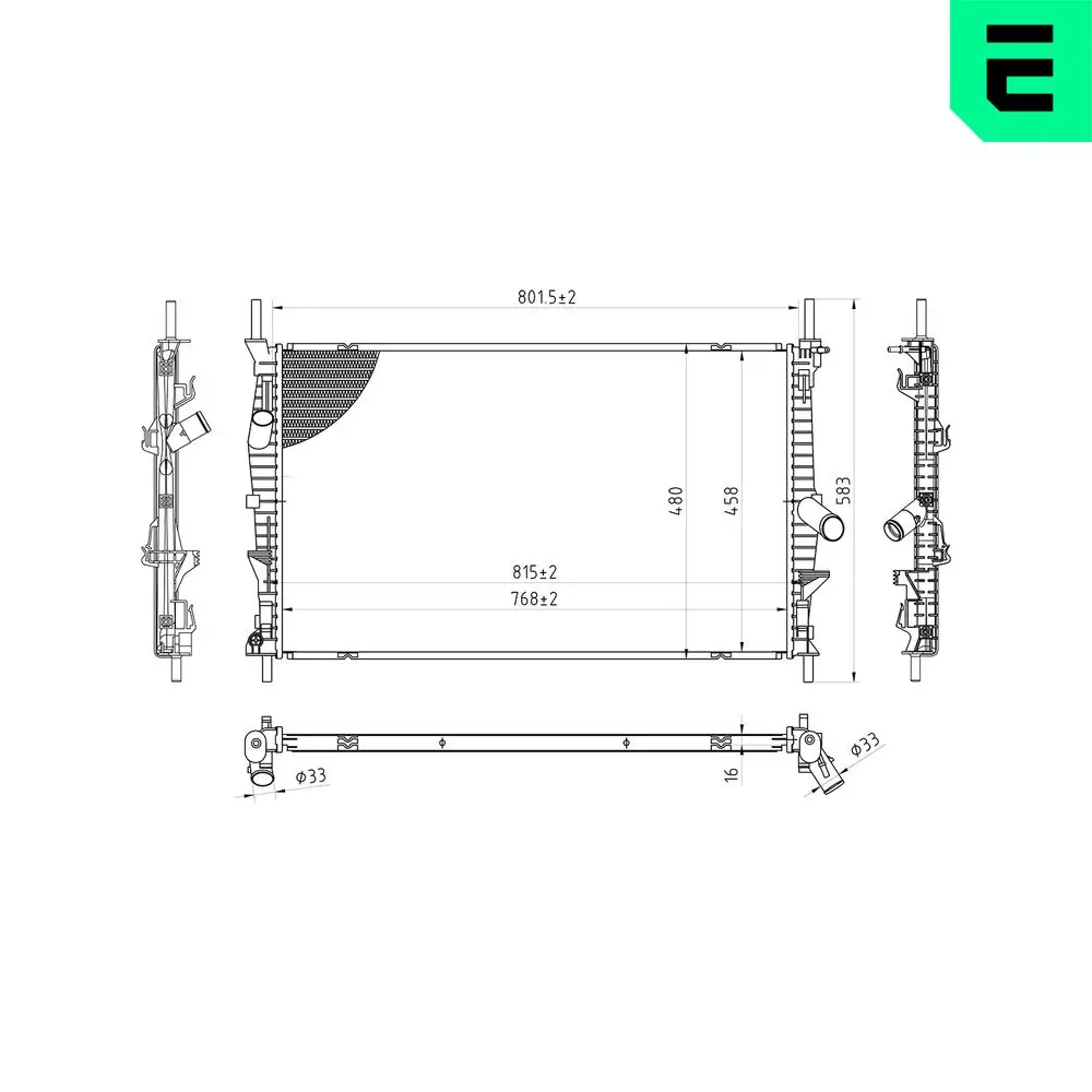 Kühler, Motorkühlung ERA 673010