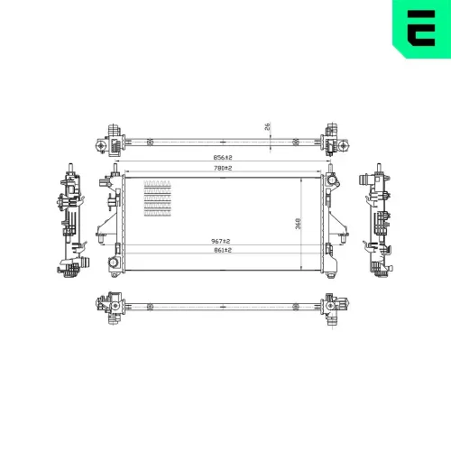 Kühler, Motorkühlung ERA 673011 Bild Kühler, Motorkühlung ERA 673011