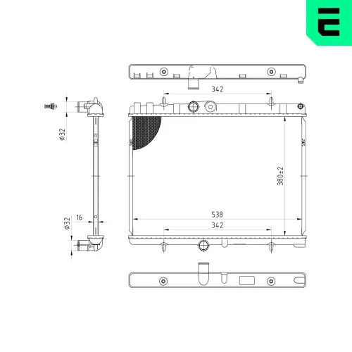 Kühler, Motorkühlung ERA 673019 Bild Kühler, Motorkühlung ERA 673019