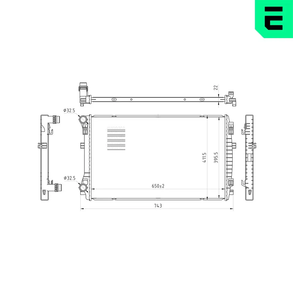 Kühler, Motorkühlung ERA 673020