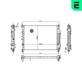 Kühler, Motorkühlung ERA 673025