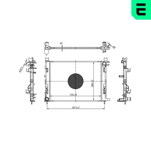 Kühler, Motorkühlung ERA 673031 Bild Kühler, Motorkühlung ERA 673031
