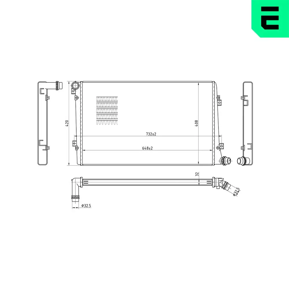 Kühler, Motorkühlung ERA 673037