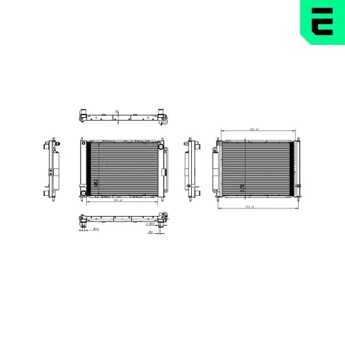 Kühler, Motorkühlung ERA 673057 Bild Kühler, Motorkühlung ERA 673057