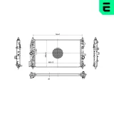 Kühler, Motorkühlung ERA 673059