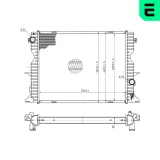 Kühler, Motorkühlung ERA 673068