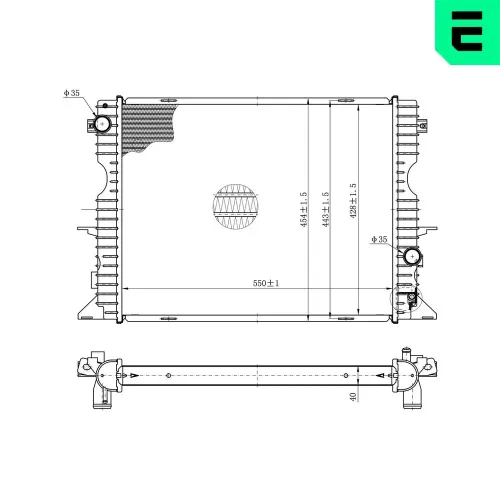 Kühler, Motorkühlung ERA 673068 Bild Kühler, Motorkühlung ERA 673068