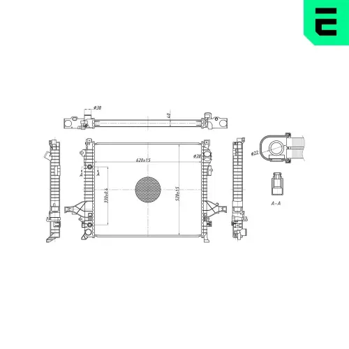Kühler, Motorkühlung ERA 673069 Bild Kühler, Motorkühlung ERA 673069