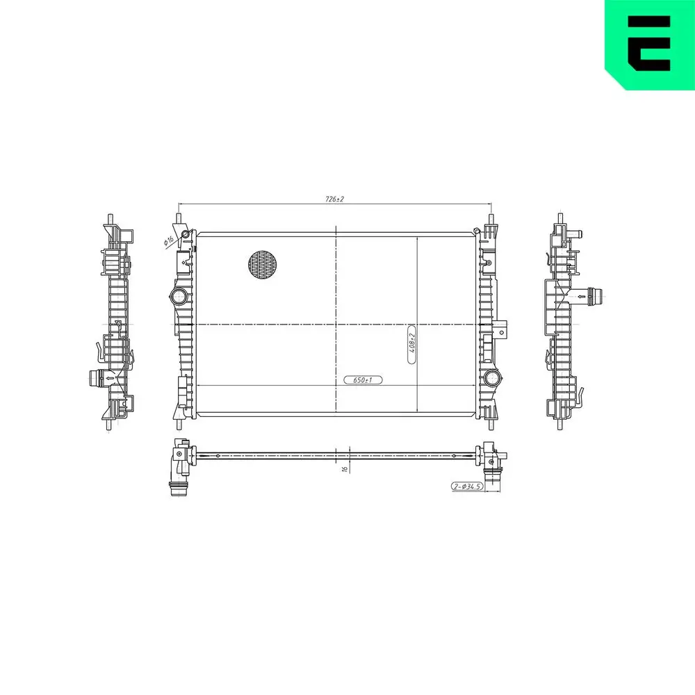 Kühler, Motorkühlung ERA 673074