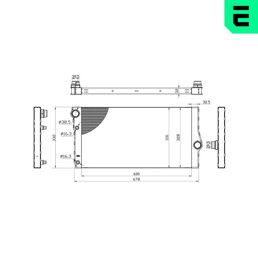 Kühler, Motorkühlung ERA 673081