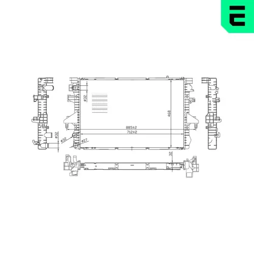 Kühler, Motorkühlung ERA 673083 Bild Kühler, Motorkühlung ERA 673083