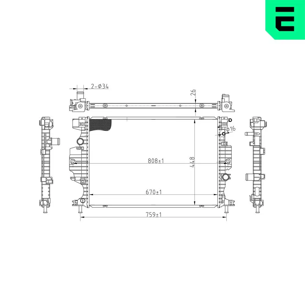 Kühler, Motorkühlung ERA 673088
