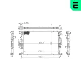 Kühler, Motorkühlung ERA 673088