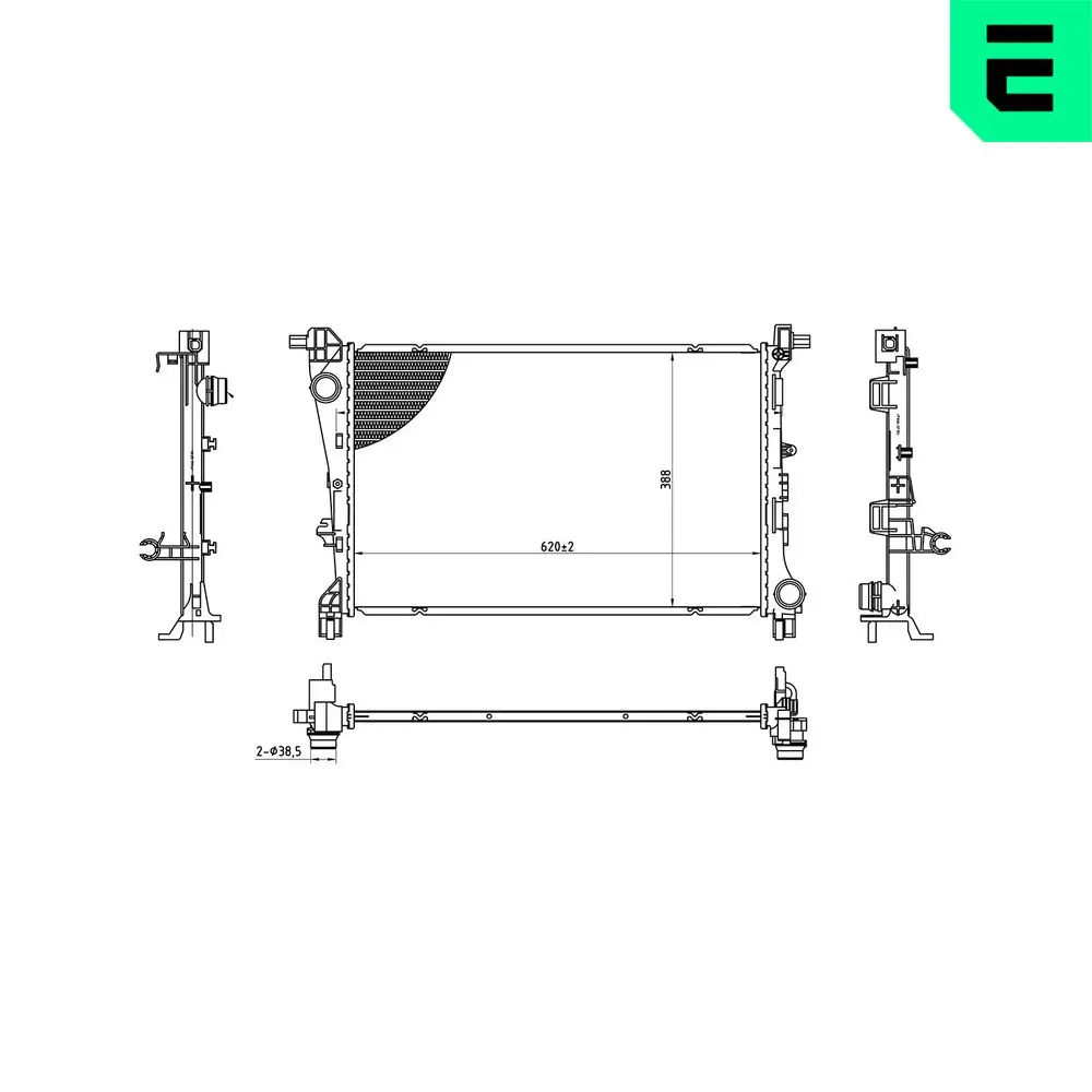 Kühler, Motorkühlung ERA 673091
