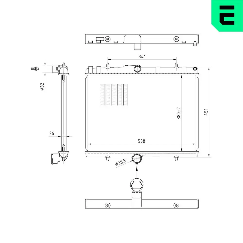 Kühler, Motorkühlung ERA 673098