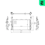 Kühler, Motorkühlung ERA 673106