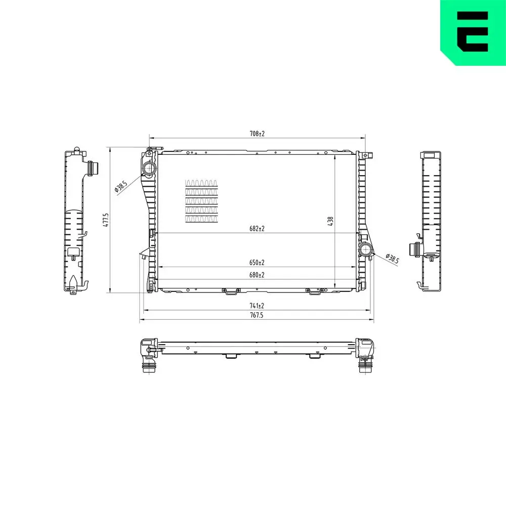 Kühler, Motorkühlung ERA 673111
