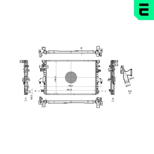 Kühler, Motorkühlung ERA 673120 Bild Kühler, Motorkühlung ERA 673120